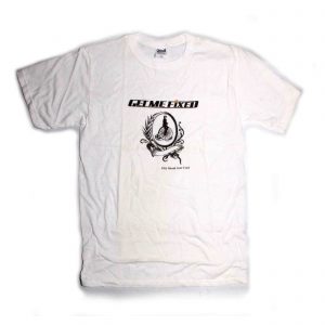 Get Me Fixed Old Skool White T-Shirt