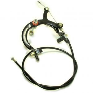 1020S Side Pull Center Mount Steel Caliper Black/Silver