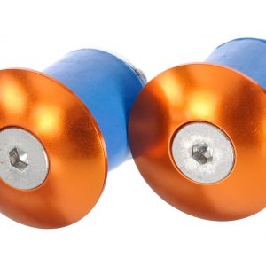 Alloy Brand-X Screw in Bar End Plugs in Orange