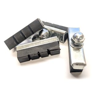 Set Of 4 Bike Caliper Brake Blocks, Old Style 40mm