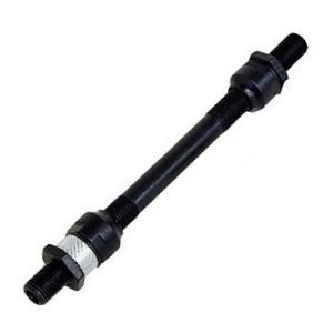 165 x 10mm Rear Axle Steel Grey Inc Cones and Lock Nuts