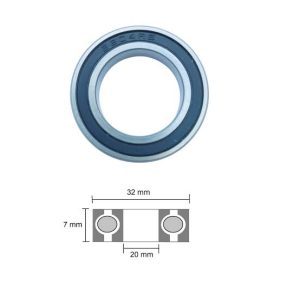 6804 2RS - 32x20x7 Sealed Bearing for Surron Talaria Front Hub