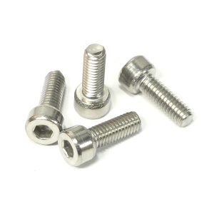 Peaty Lock-On Spare Bolt Set Silver Stainless